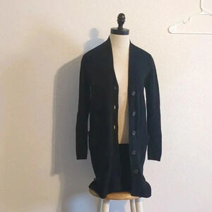 Lucky brand‎ black button down cardigan